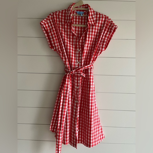 Draper James Dresses & Skirts - Red and White Gingham Dress Draper James -xs
